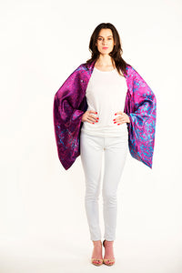 Chicago sleeve scarf, silk scarf, top, shawl