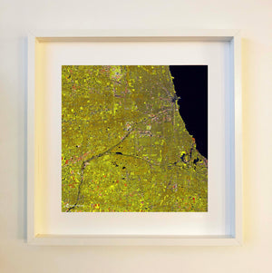 Chicago (gold) Scarf Framed