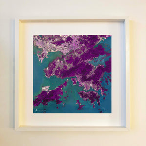 Hong Kong Scarf Framed