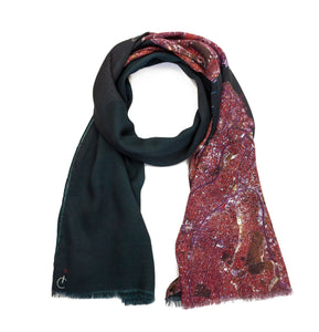 Istanbul, Turkey map print scarf in modal/cashmere blend. Perfect souvenir or gift for men and women. 