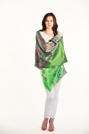 Los Angeles Silk Sleeve Scarf/Shawl/Top/Scarf