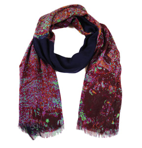 Port Au Prince, Haiti map print scarf in modal/cashmere blend. Perfect souvenir or gift for women and men. 