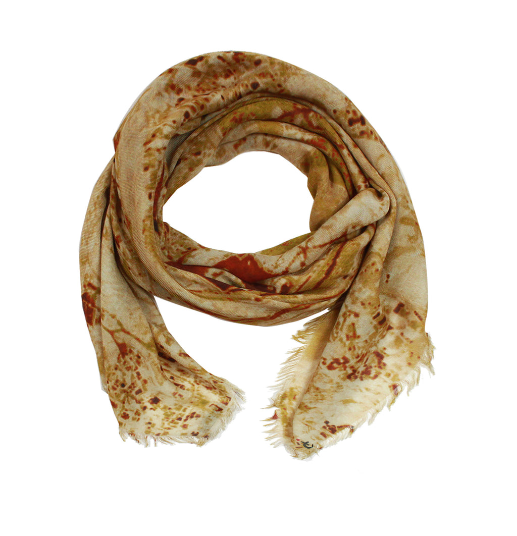 Jerusalem, Israel map print scarf in modal/cashmere blend. Perfect gift or souvenir for women and men. 